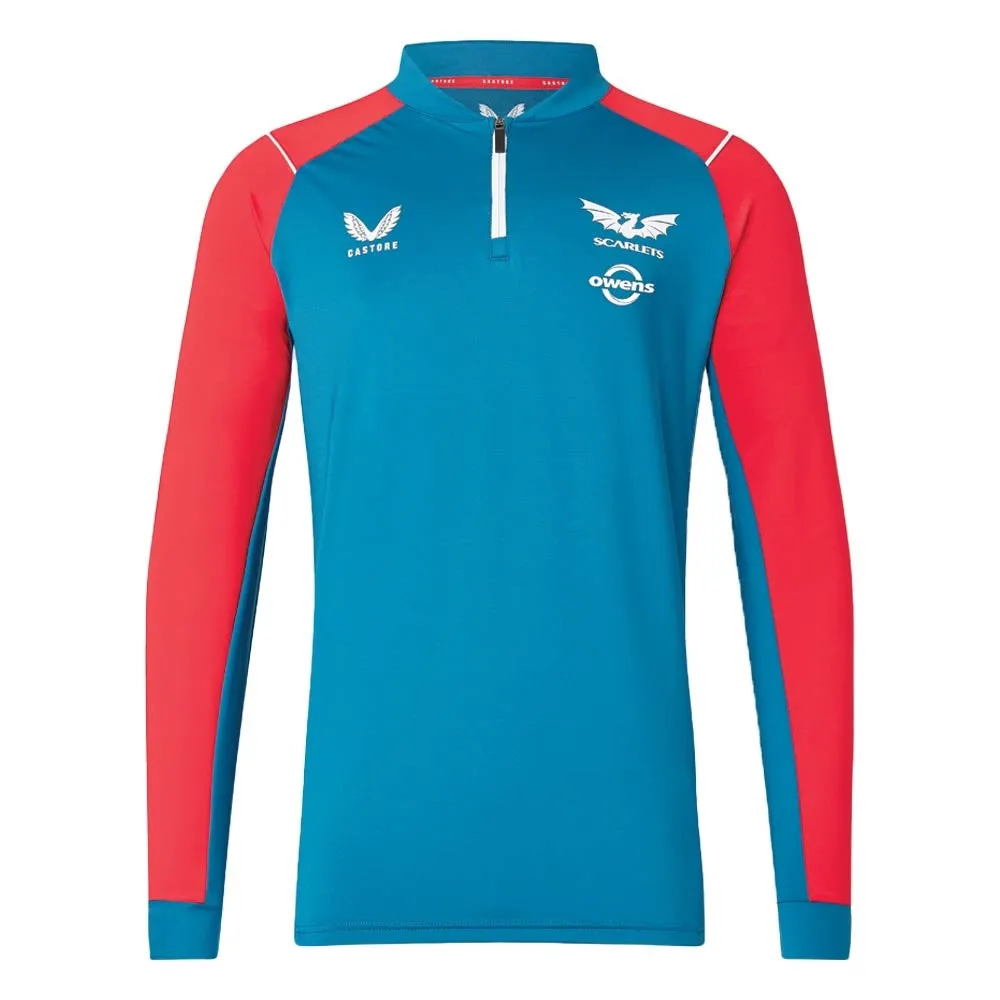 2022-2023 Scarlets Quarter Zip Midlayer (Blue)