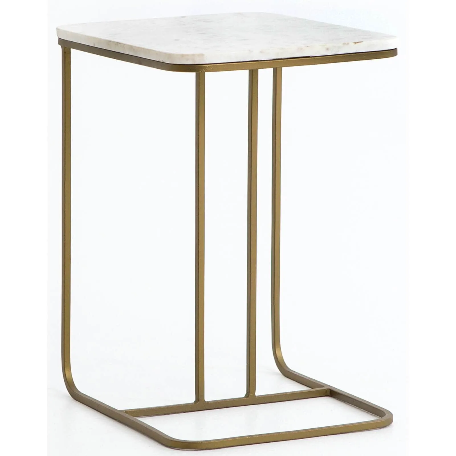 Adalley C Table, White Marble