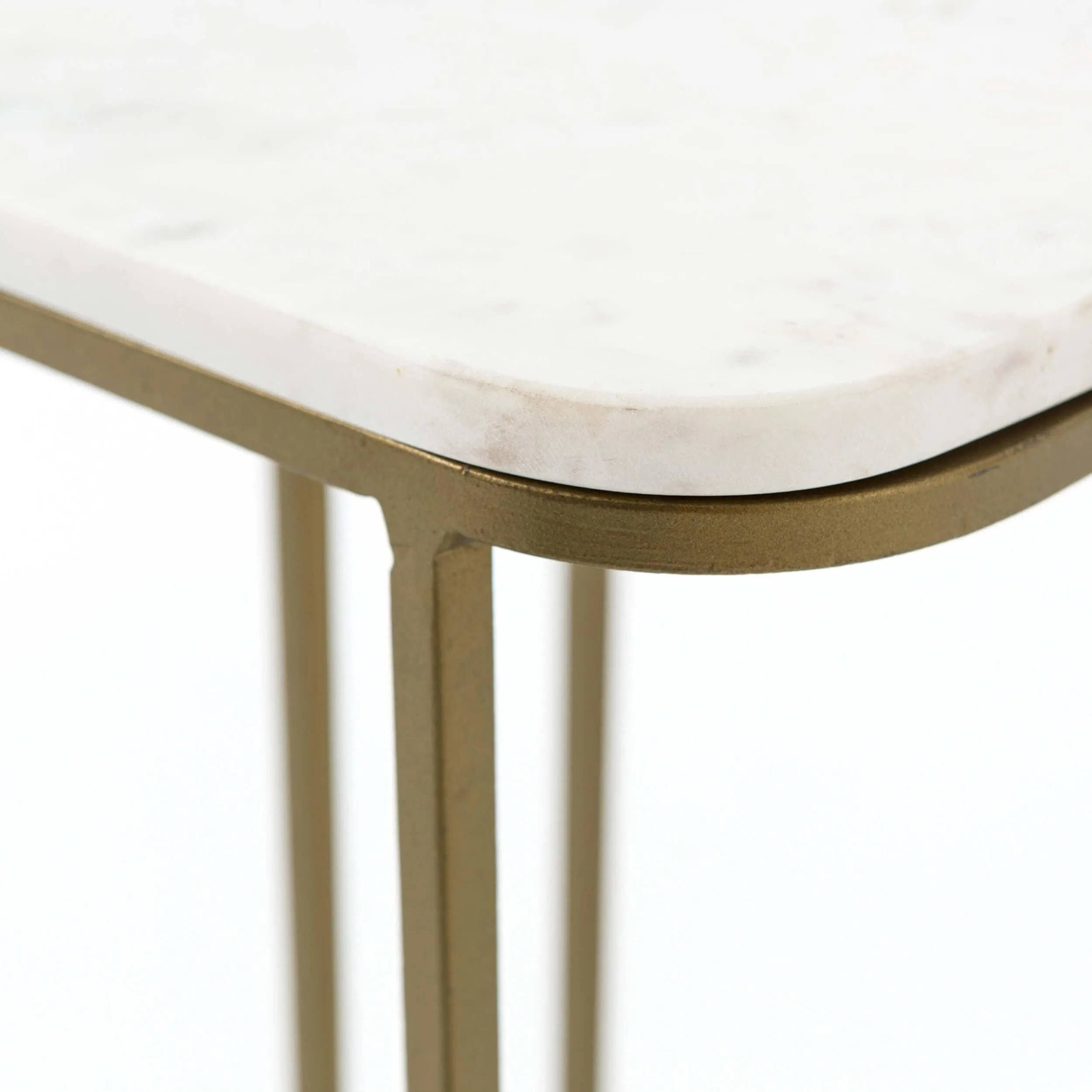 Adalley C Table, White Marble