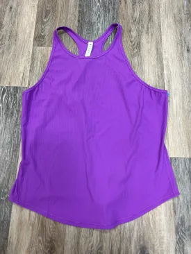 Athletic Tank Top By Lululemon In Purple, Size: 18