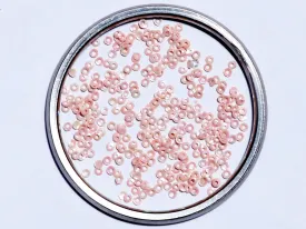 Baby Pink Centre Hole Bowl Plastic Sequin- 3 mm(Wholesale)