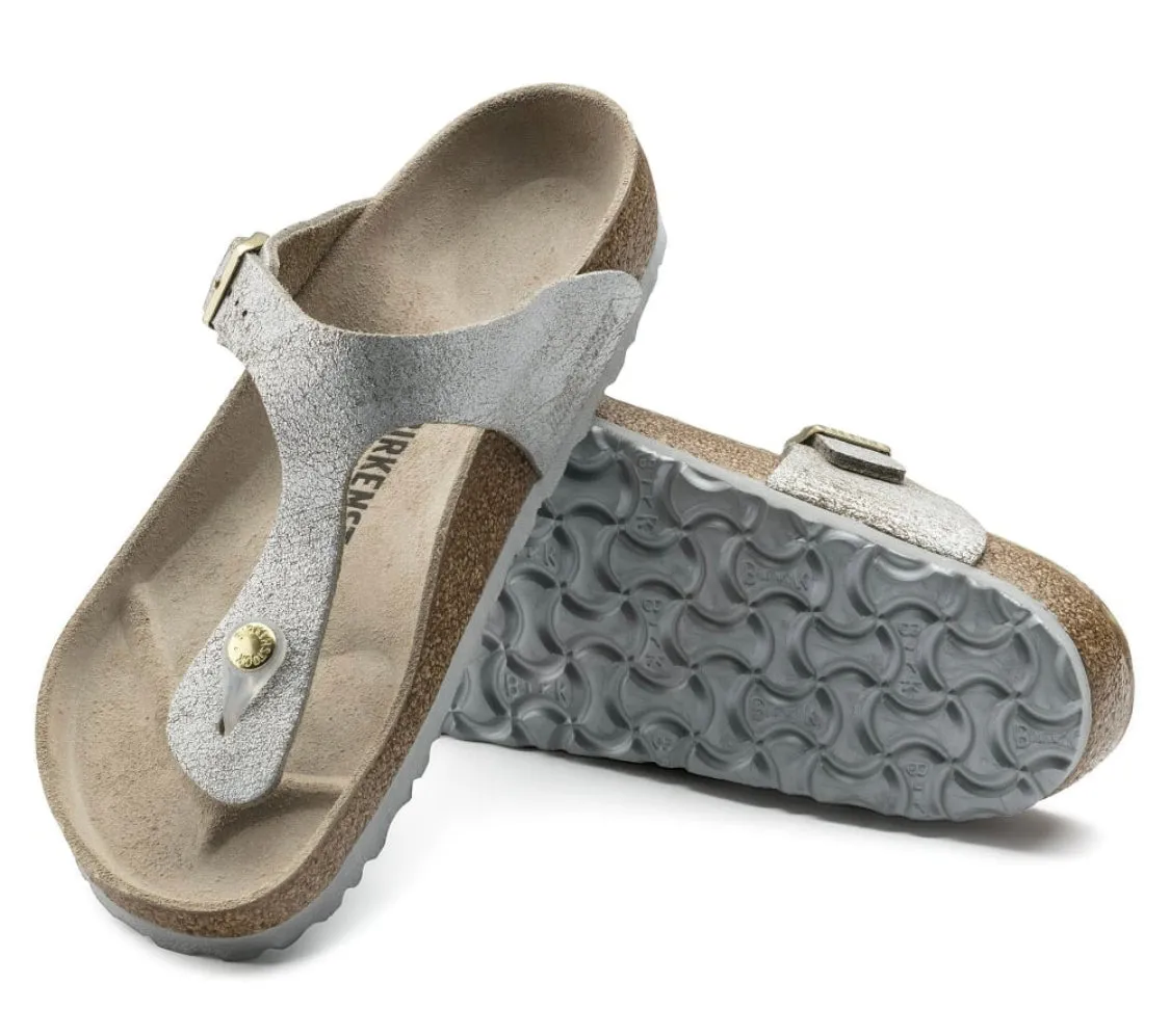 Birkenstock Gizeh Washed Blue Silver 1008790