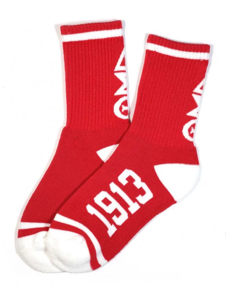 Delta Letter Socks