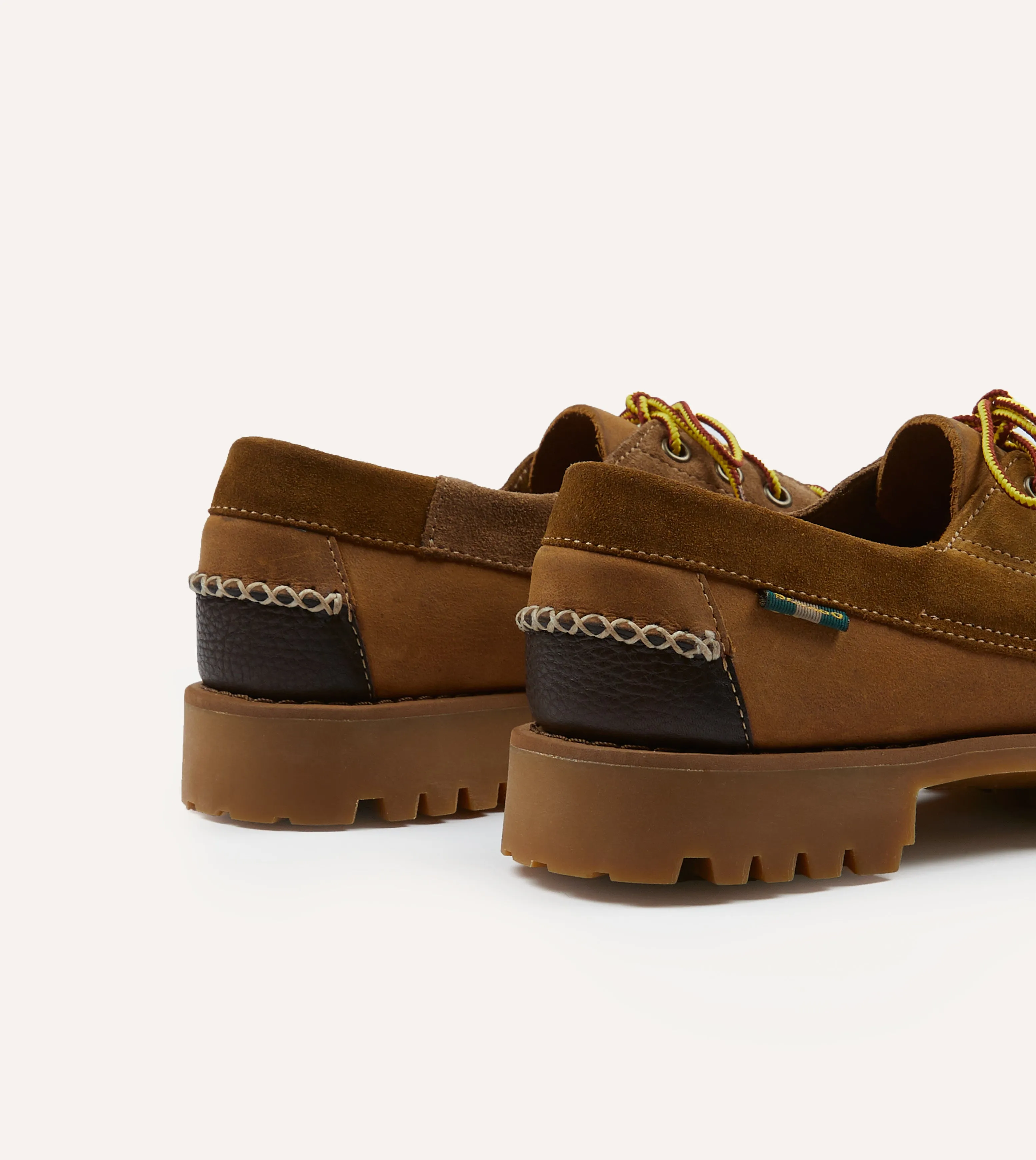 Drake's by Sebago Campsides Askook Patchwork Suede Shoe