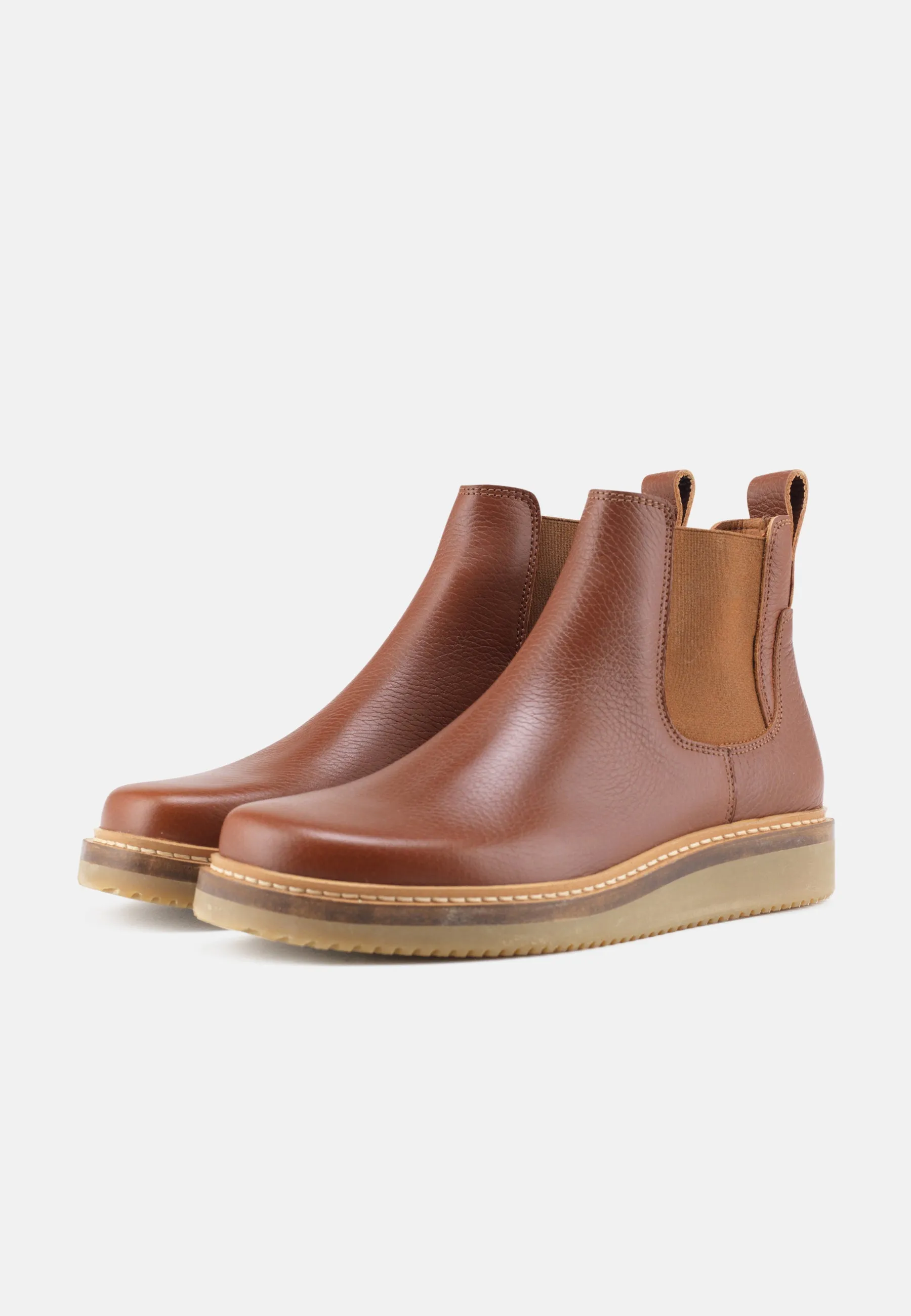 Gry Støvle Waxy Leather - Cognac