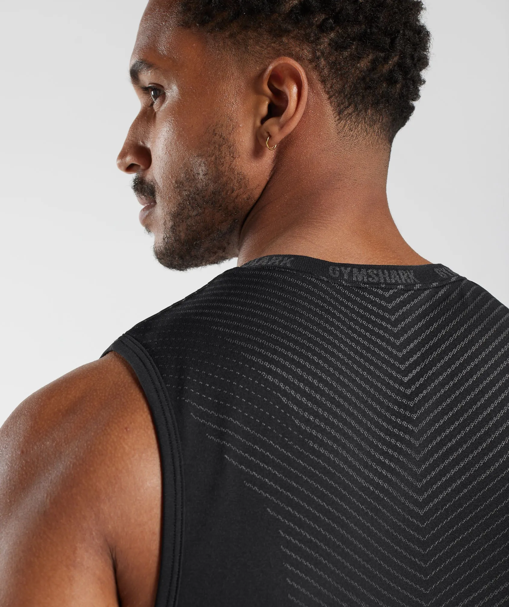 Gymshark Apex Tank - Black/Silhouette Grey