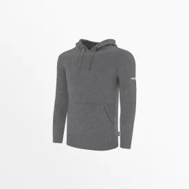 MEN'S BASIC FLEECE PULLOVER HOODIE WITH SLEEVE LOGO