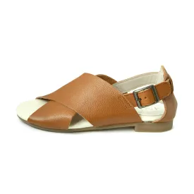 Ru-an Camel Soft Sandals