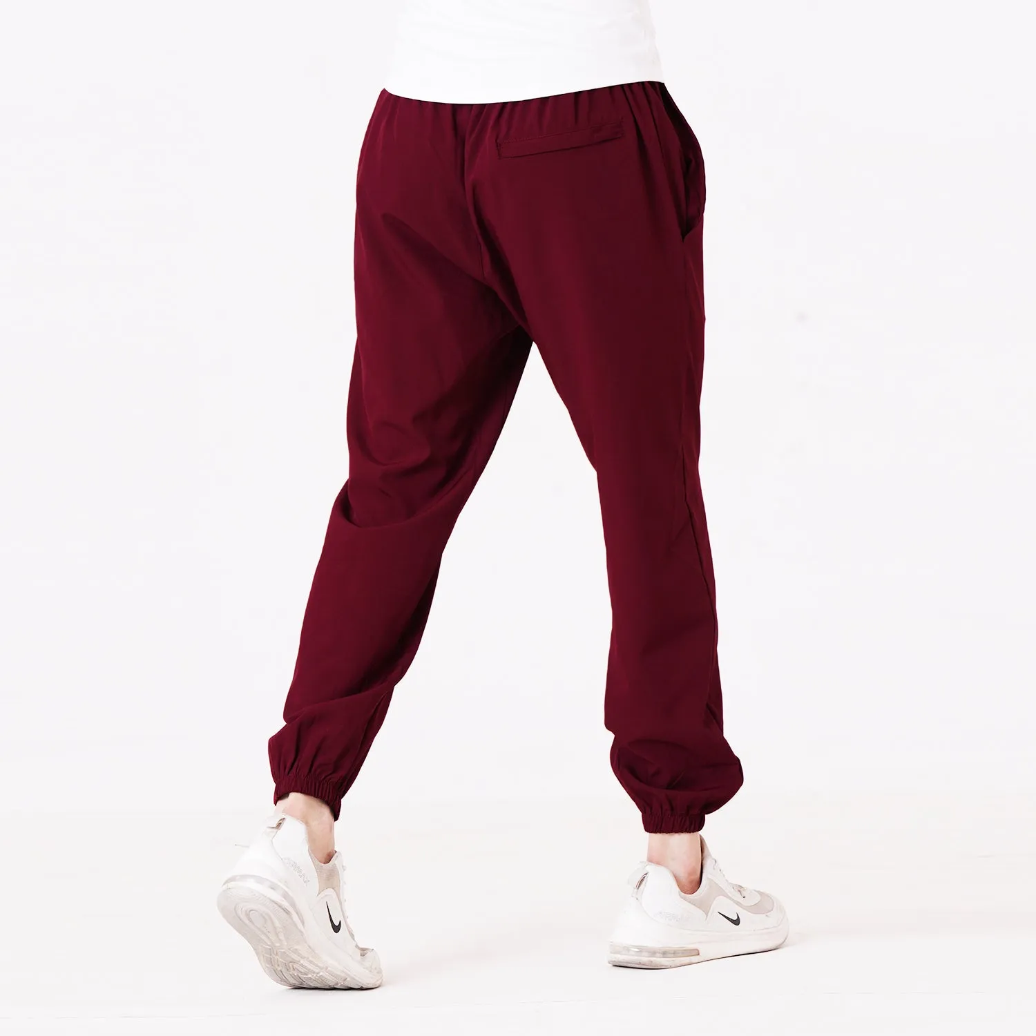 Tf-Premium Baggy Maroon Fit Cuffed Micro Bottoms